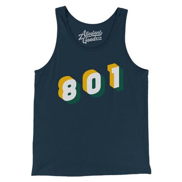 Salt Lake City 801 Area Code Men/Unisex Tank Top-Allegiant Goods Co. Vintage Sports Apparel