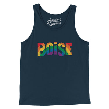 Boise Idaho Pride Men/Unisex Tank Top-Allegiant Goods Co. Vintage Sports Apparel