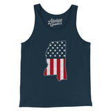 Mississippi American Flag Men/Unisex Tank Top-Allegiant Goods Co. Vintage Sports Apparel