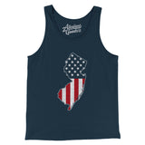 New Jersey American Flag Men/Unisex Tank Top-Allegiant Goods Co. Vintage Sports Apparel