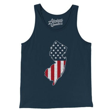 New Jersey American Flag Men/Unisex Tank Top-Allegiant Goods Co. Vintage Sports Apparel