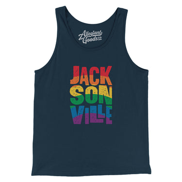 Jacksonville Florida Pride Men/Unisex Tank Top-Allegiant Goods Co. Vintage Sports Apparel