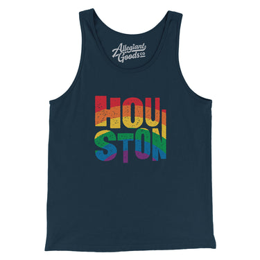 Houston Texas Pride Men/Unisex Tank Top-Allegiant Goods Co. Vintage Sports Apparel