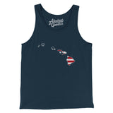 Hawaii American Flag Men/Unisex Tank Top-Allegiant Goods Co. Vintage Sports Apparel