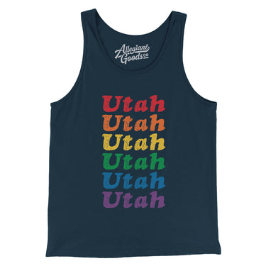 Utah Pride Men/Unisex Tank Top-Allegiant Goods Co. Vintage Sports Apparel