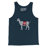 #12 GOAT Men/Unisex Tank Top-Allegiant Goods Co. Vintage Sports Apparel