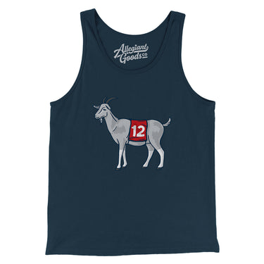 #12 GOAT Men/Unisex Tank Top-Allegiant Goods Co. Vintage Sports Apparel