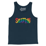 Seattle Washington Pride Men/Unisex Tank Top-Allegiant Goods Co. Vintage Sports Apparel