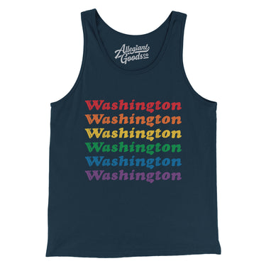 Washington Pride Men/Unisex Tank Top-Allegiant Goods Co. Vintage Sports Apparel