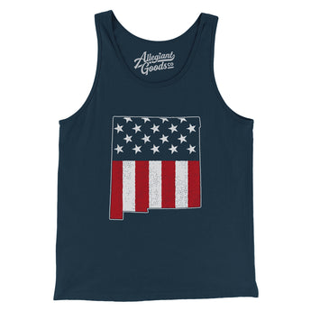 New Mexico American Flag Men/Unisex Tank Top-Allegiant Goods Co. Vintage Sports Apparel