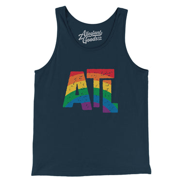 Atlanta Georgia Pride Men/Unisex Tank Top-Allegiant Goods Co. Vintage Sports Apparel