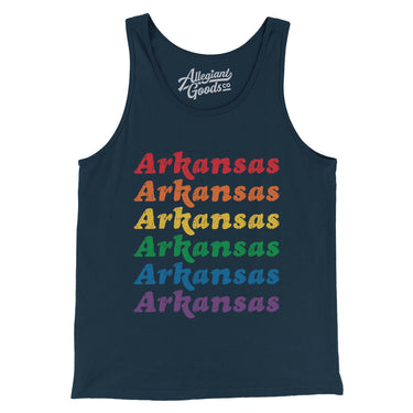 Arkansas Pride Men/Unisex Tank Top-Allegiant Goods Co. Vintage Sports Apparel