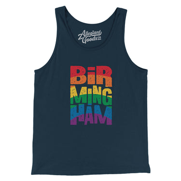 Birmingham Alabama Pride Men/Unisex Tank Top-Allegiant Goods Co. Vintage Sports Apparel