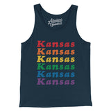 Kansas Pride Men/Unisex Tank Top-Allegiant Goods Co. Vintage Sports Apparel