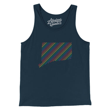 Connecticut Pride State Men/Unisex Tank Top-Allegiant Goods Co. Vintage Sports Apparel