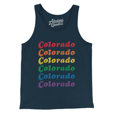 Colorado Pride Men/Unisex Tank Top-Allegiant Goods Co. Vintage Sports Apparel