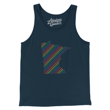 Minnesota Pride State Men/Unisex Tank Top-Allegiant Goods Co. Vintage Sports Apparel