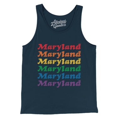 Maryland Pride Men/Unisex Tank Top-Allegiant Goods Co. Vintage Sports Apparel