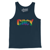 Cincinnati Ohio Pride Men/Unisex Tank Top-Allegiant Goods Co. Vintage Sports Apparel