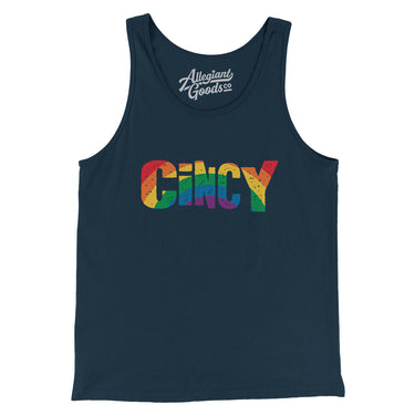 Cincinnati Ohio Pride Men/Unisex Tank Top-Allegiant Goods Co. Vintage Sports Apparel