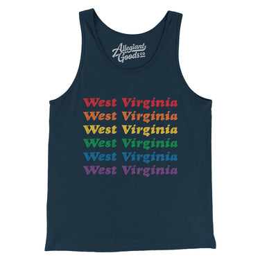 West Virginia Pride Men/Unisex Tank Top-Allegiant Goods Co. Vintage Sports Apparel