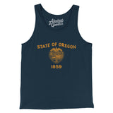 Oregon State Flag Men/Unisex Tank Top-Allegiant Goods Co. Vintage Sports Apparel