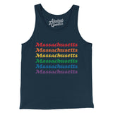 Massachusetts Pride Men/Unisex Tank Top-Allegiant Goods Co. Vintage Sports Apparel