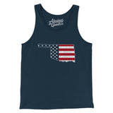 Oklahoma American Flag Men/Unisex Tank Top-Allegiant Goods Co. Vintage Sports Apparel