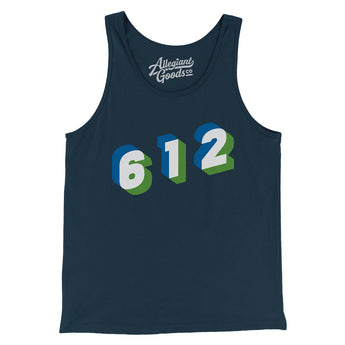 Minneapolis 612 Area Code Men/Unisex Tank Top-Allegiant Goods Co. Vintage Sports Apparel