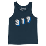 Indianapolis 317 Area Code Men/Unisex Tank Top-Allegiant Goods Co. Vintage Sports Apparel