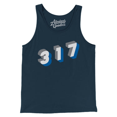 Indianapolis 317 Area Code Men/Unisex Tank Top-Allegiant Goods Co. Vintage Sports Apparel