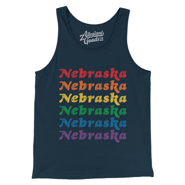 Nebraska Pride Men/Unisex Tank Top-Allegiant Goods Co. Vintage Sports Apparel