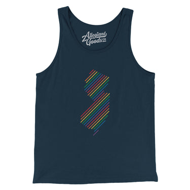New Jersey Pride State Men/Unisex Tank Top-Allegiant Goods Co. Vintage Sports Apparel
