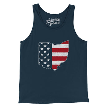 Ohio American Flag Men/Unisex Tank Top-Allegiant Goods Co. Vintage Sports Apparel