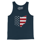 Ohio American Flag Men/Unisex Tank Top-Allegiant Goods Co. Vintage Sports Apparel