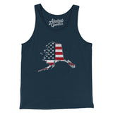 Alaska American Flag Men/Unisex Tank Top-Allegiant Goods Co. Vintage Sports Apparel