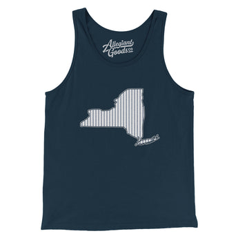 New York Pinstripes Men/Unisex Tank Top-Allegiant Goods Co. Vintage Sports Apparel