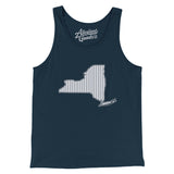 New York Pinstripes Men/Unisex Tank Top-Allegiant Goods Co. Vintage Sports Apparel