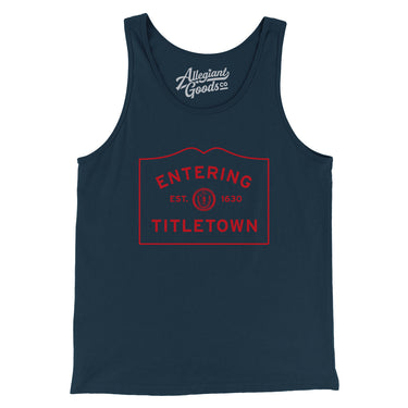 Entering Titletown Men/Unisex Tank Top-Allegiant Goods Co. Vintage Sports Apparel