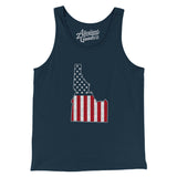Idaho American Flag Men/Unisex Tank Top-Allegiant Goods Co. Vintage Sports Apparel