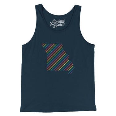 Missouri Pride State Men/Unisex Tank Top-Allegiant Goods Co. Vintage Sports Apparel