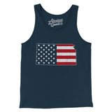 Kansas American Flag Men/Unisex Tank Top-Allegiant Goods Co. Vintage Sports Apparel