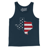 Texas American Flag Men/Unisex Tank Top-Allegiant Goods Co. Vintage Sports Apparel