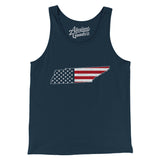 Tennessee American Flag Men/Unisex Tank Top-Allegiant Goods Co. Vintage Sports Apparel