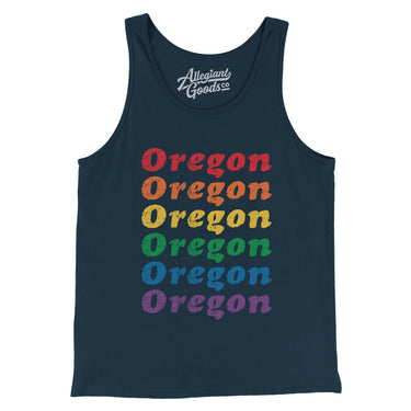 Oregon Pride Men/Unisex Tank Top-Allegiant Goods Co. Vintage Sports Apparel