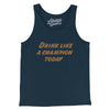 Drink Like A Champion Today Men/Unisex Tank Top-Navy-Allegiant Goods Co. Vintage Sports Apparel