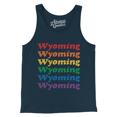 Wyoming Pride Men/Unisex Tank Top-Allegiant Goods Co. Vintage Sports Apparel
