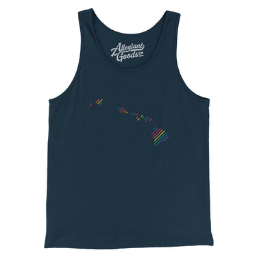 Hawaii Pride State Men/Unisex Tank Top-Allegiant Goods Co. Vintage Sports Apparel
