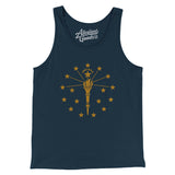 Indiana State Flag Men/Unisex Tank Top-Allegiant Goods Co. Vintage Sports Apparel