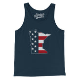 Minnesota American Flag Men/Unisex Tank Top-Allegiant Goods Co. Vintage Sports Apparel